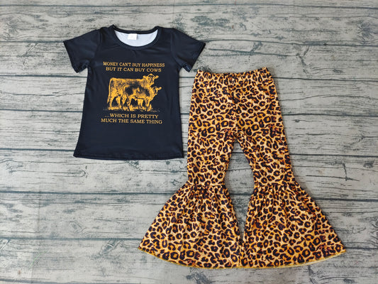 western leopard bell bottoms set-preorder