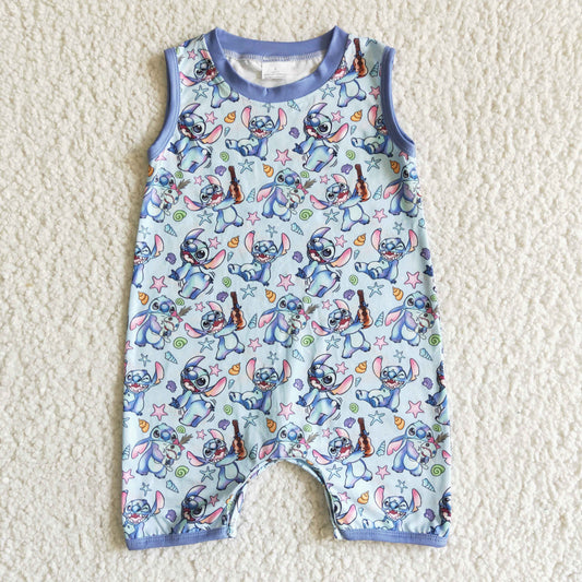 cartoon blue romper