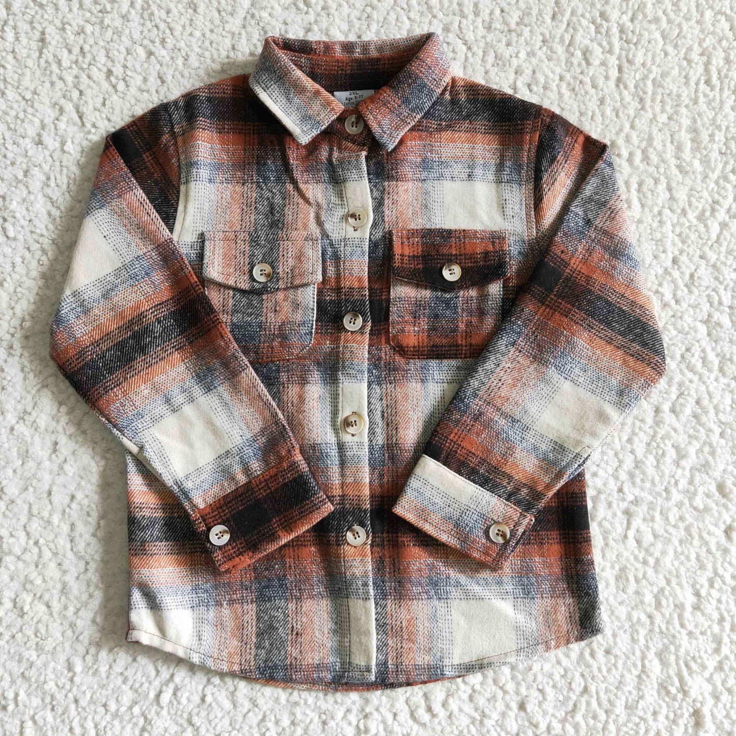 red plaid Flannel T-shirt