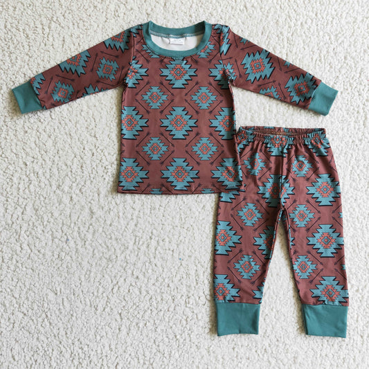 Western pajamas long pants set