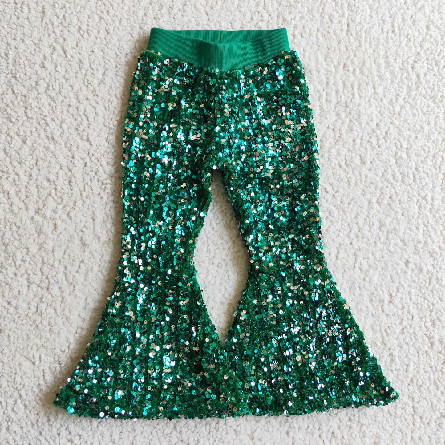 Green Sparkle Pants P0033