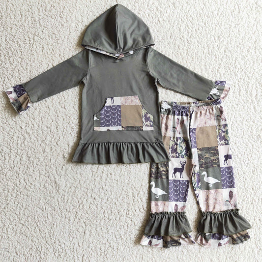 Wild Duck reindeer Hoodie set