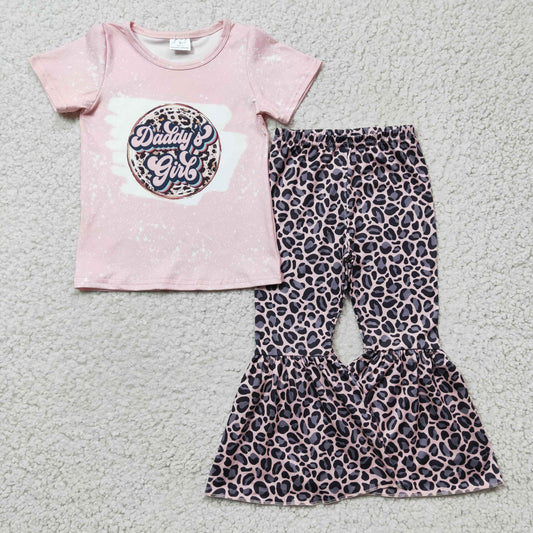 Daddy's girl pink tops leopard suits GSPO0219