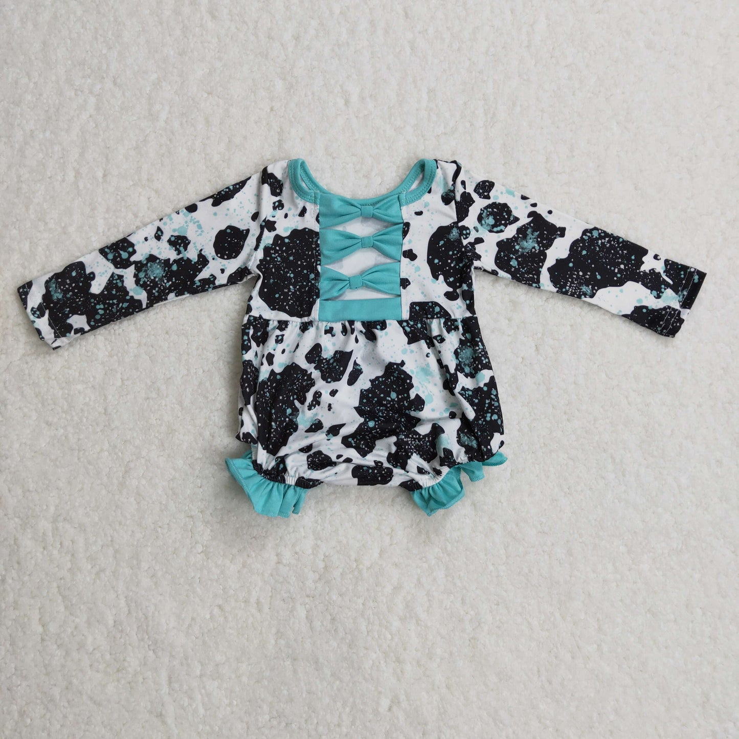 Cow print romper