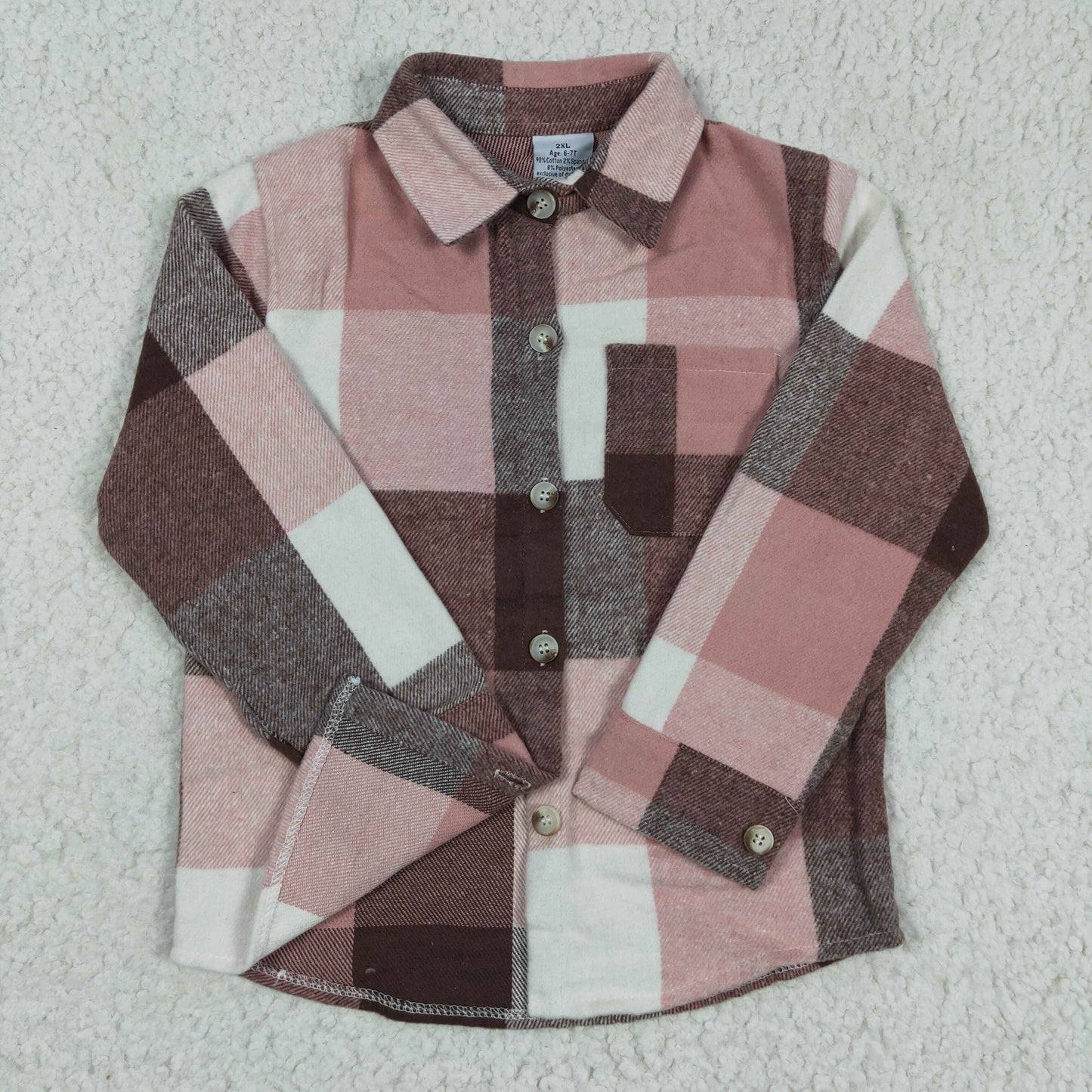 Pink plaid Flannel T-shirt