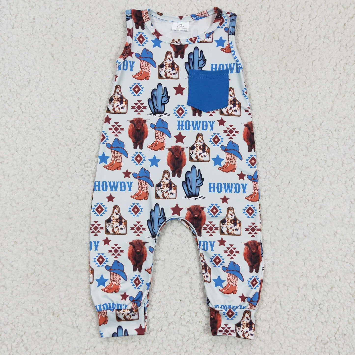 Western Howdy Heifer  romper