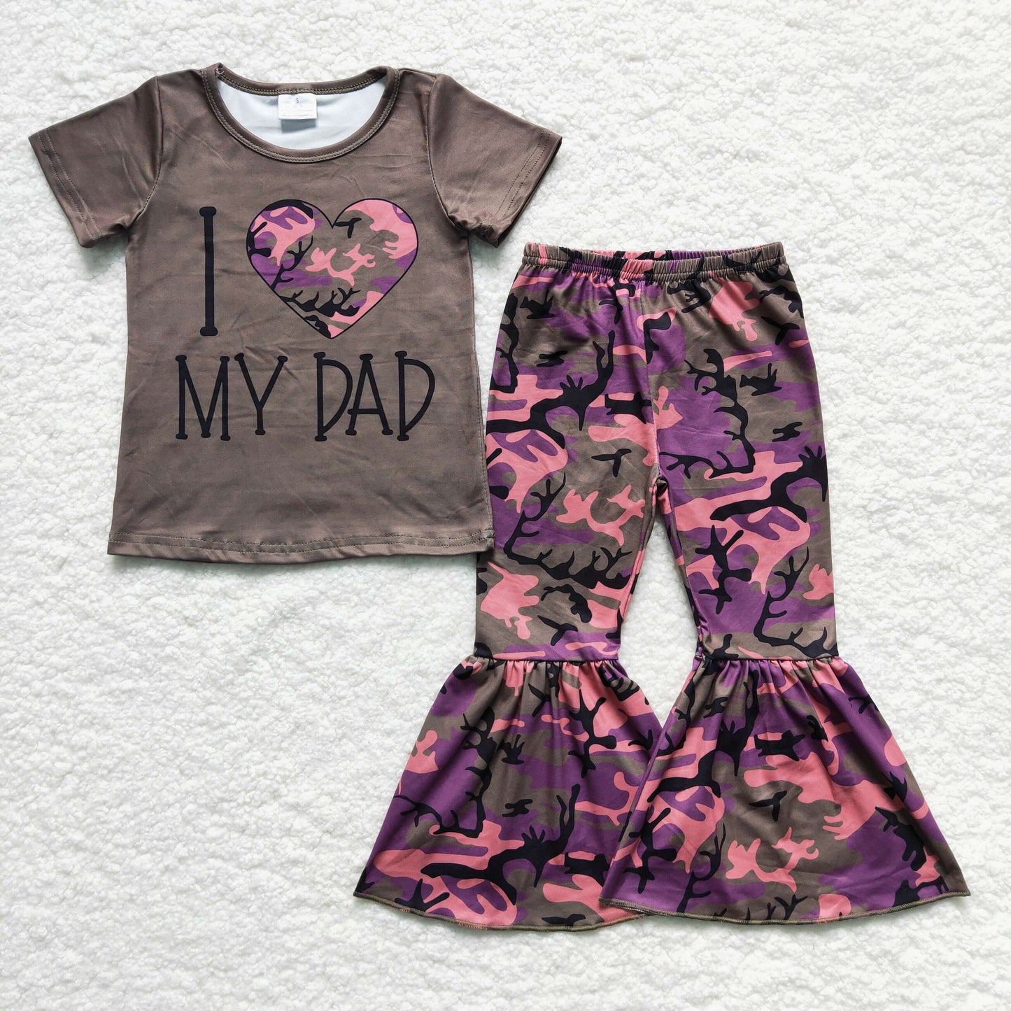 I love my dad girl bell bottoms Set GSPO0230