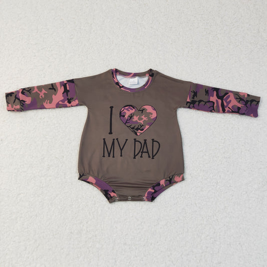 I love my dad Long sleeve romper LR0237