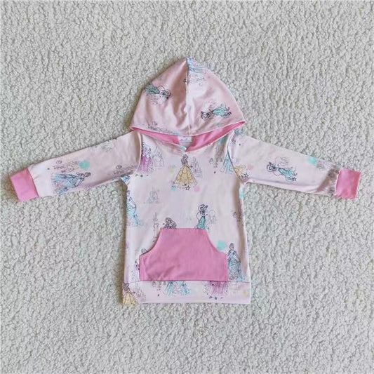 Princess Pink Pocket  hoodie top