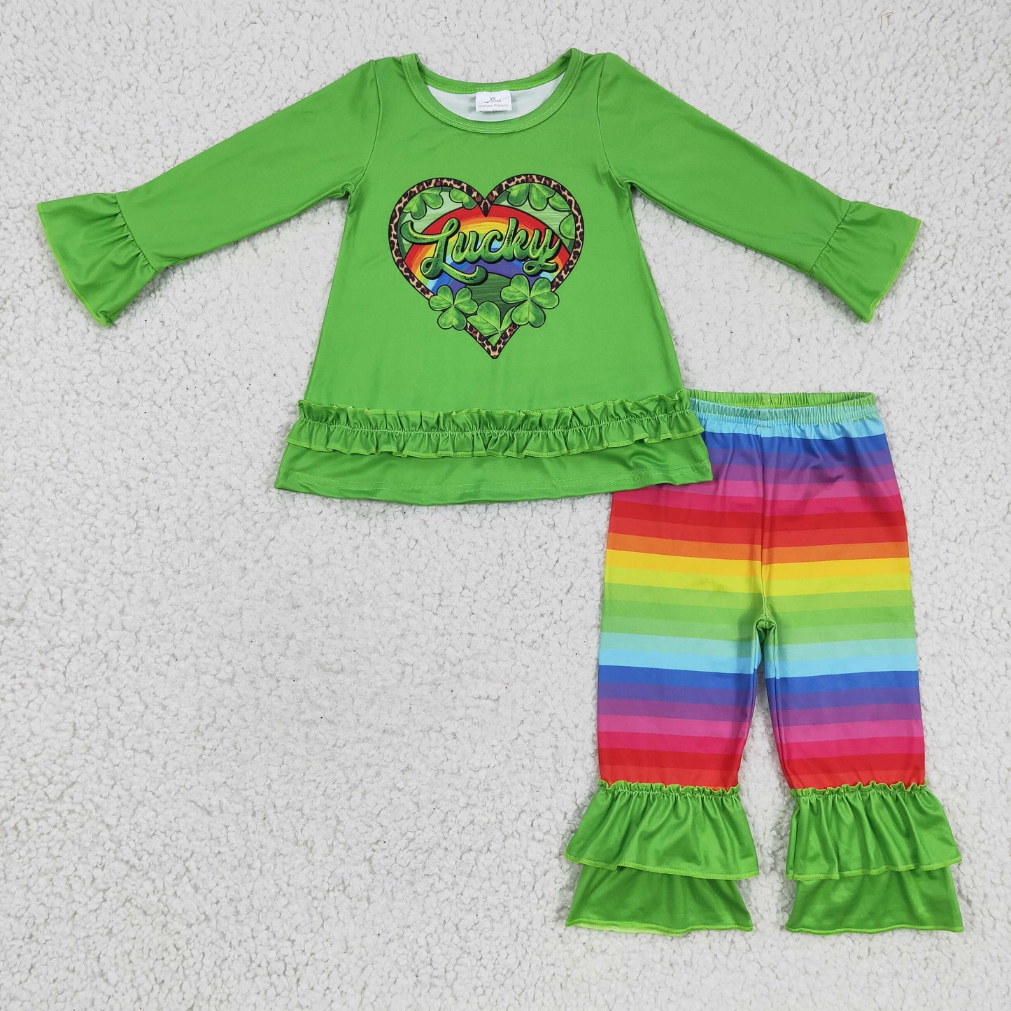 St.patrick ruffle set