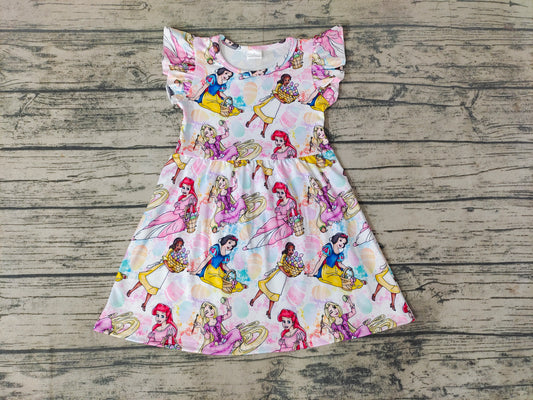 Princess Flutter sleeve Dress -preorder