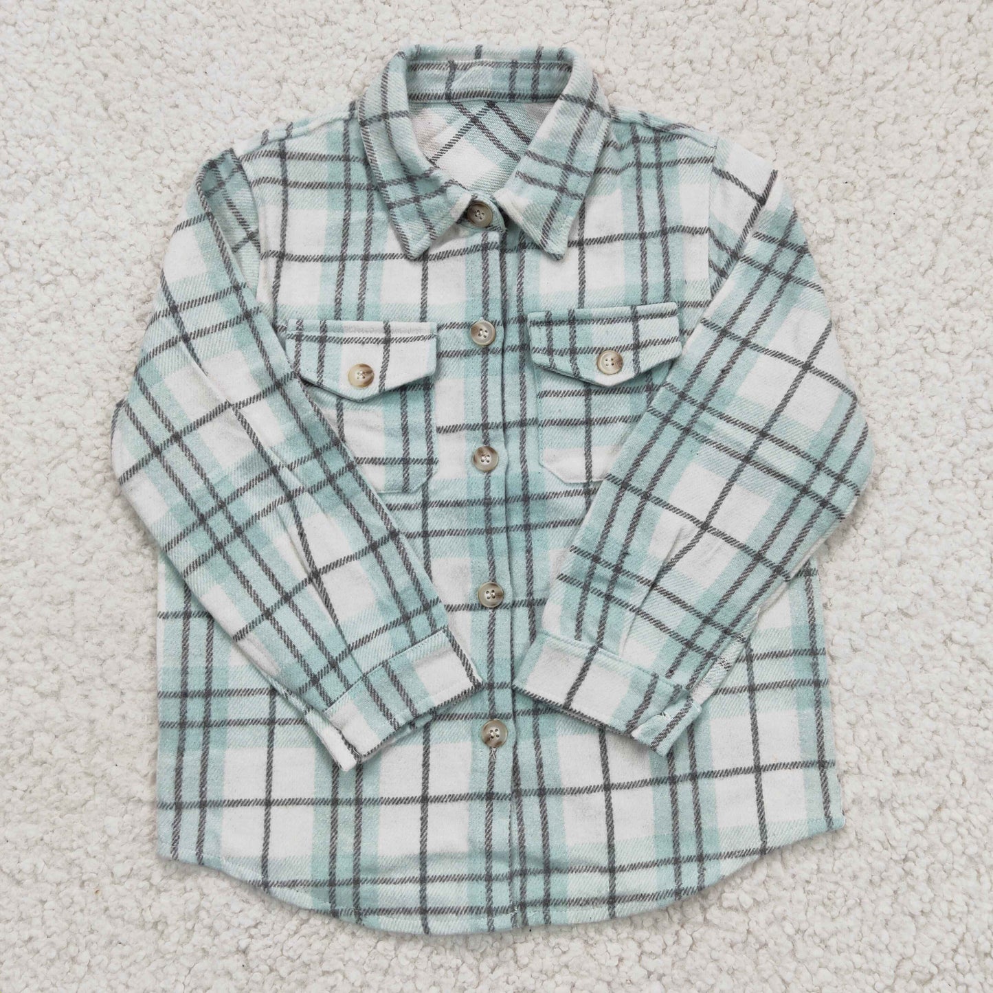 Blue plaid Flannel T-shirt