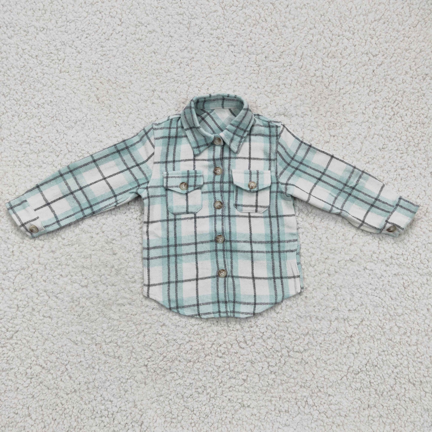 Blue plaid Flannel T-shirt