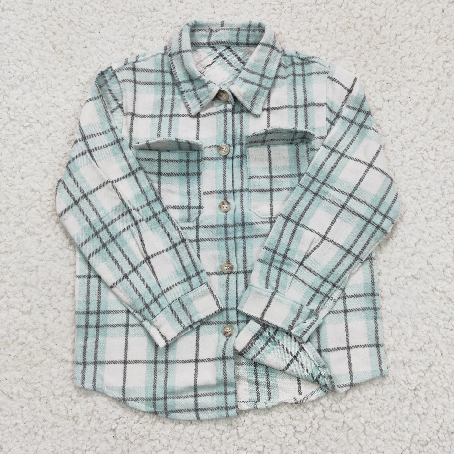 Blue plaid Flannel T-shirt