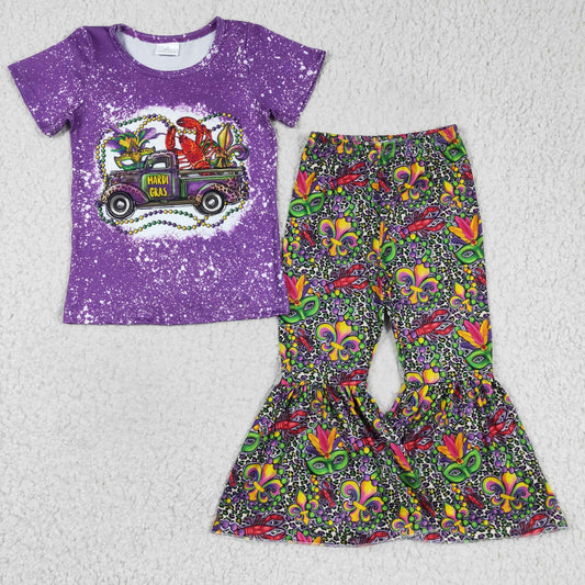 Mardi Gras bell bottoms set