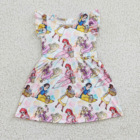 Princess flutter sleeve Dress