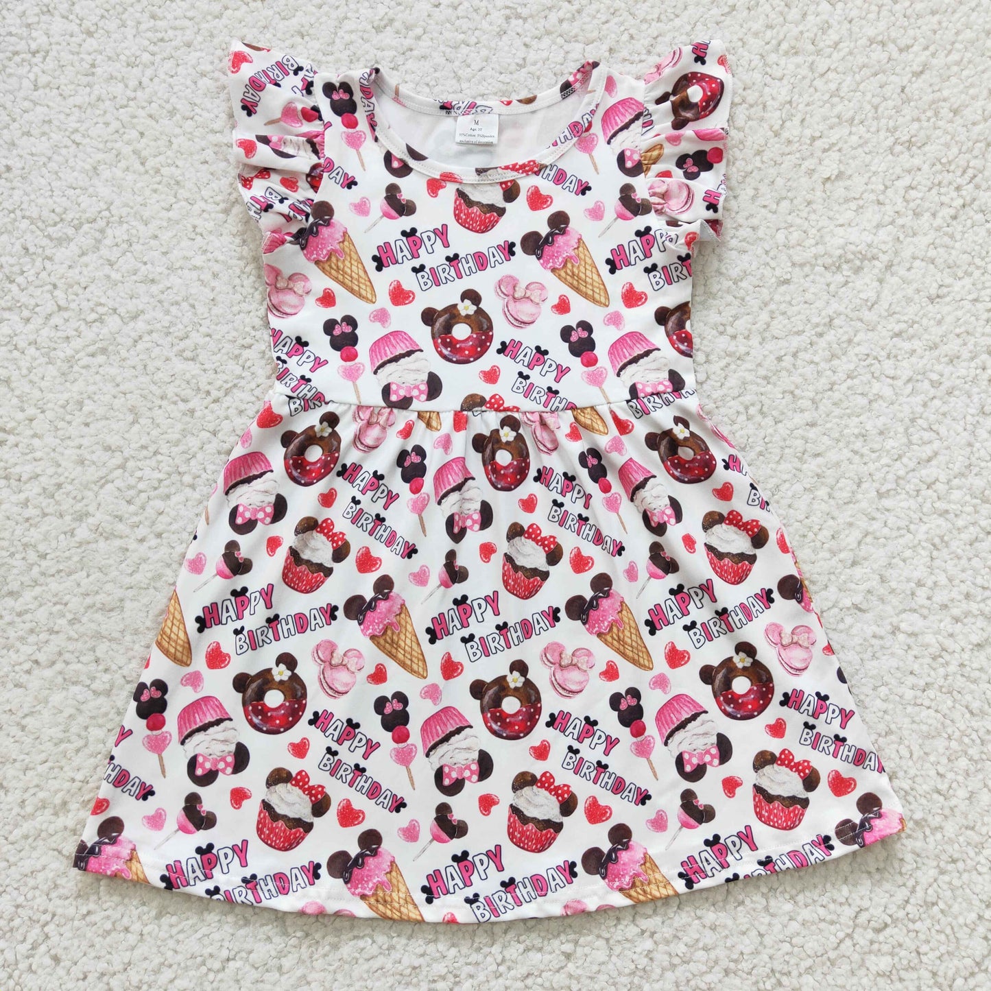 Snack flutter sleeve Dress