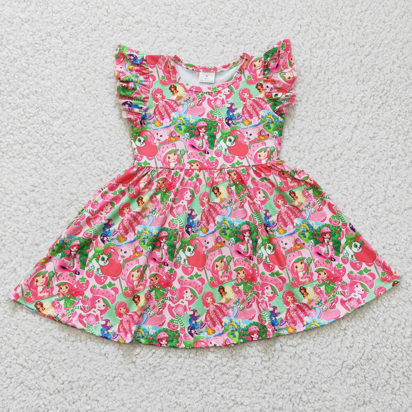 pink cartoon girl Dresses