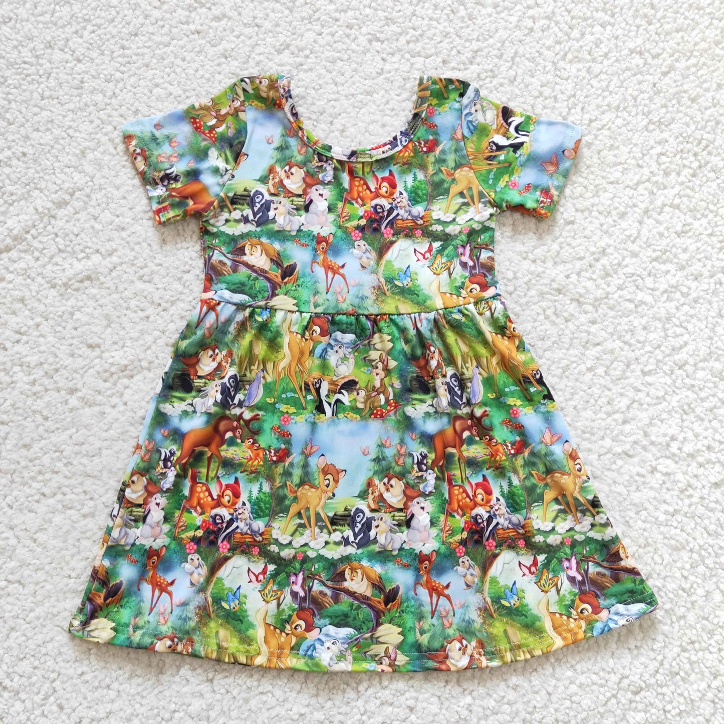 Cartoon short sleeve Dress