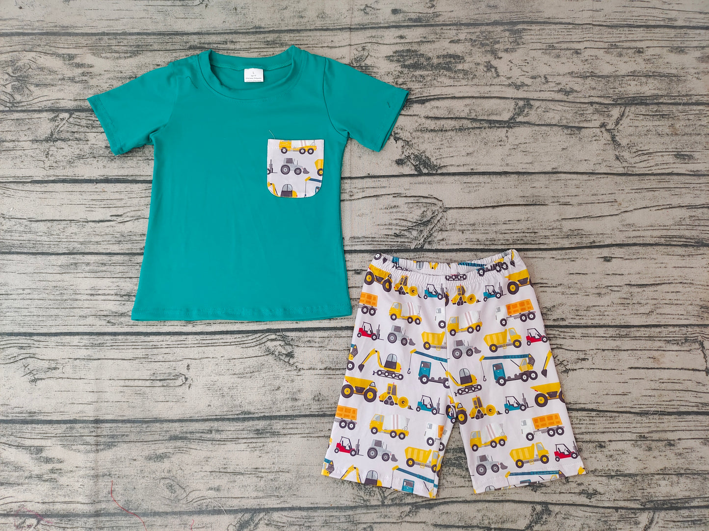 Tractor boy shorts  set-preorder