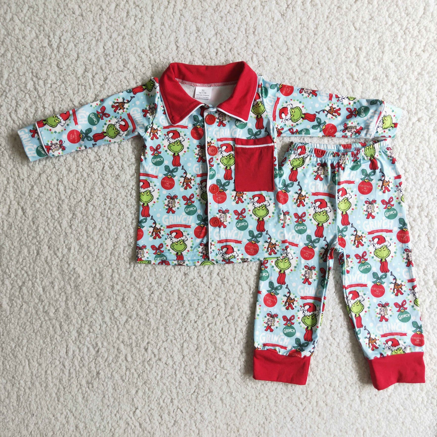 Christmas girl pajamas outfit