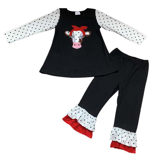 Applique Milk Cow Set