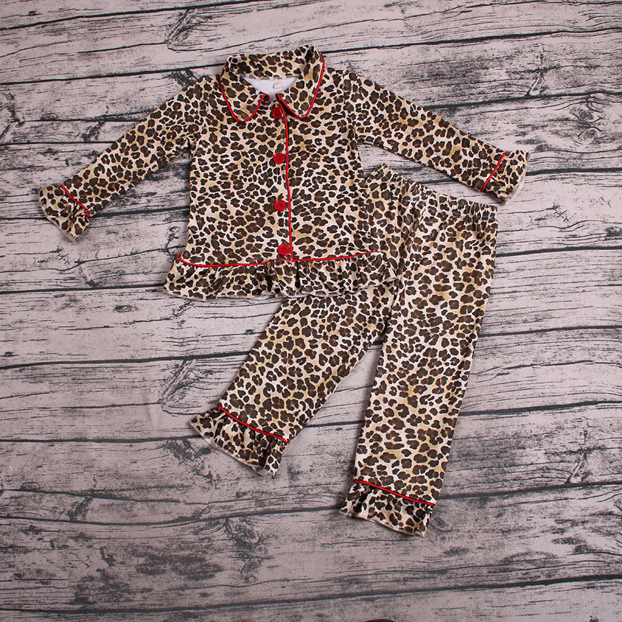 Girls Leopard Pajamas