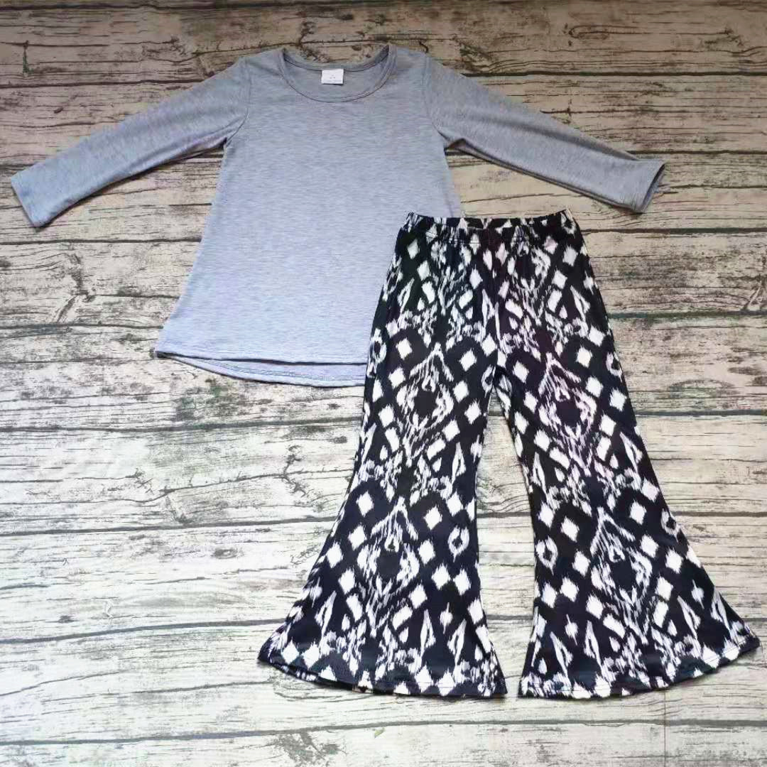 Grey Cotton Top Set