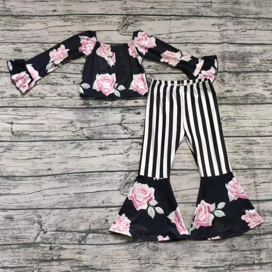 Pink Rose Stripe Set