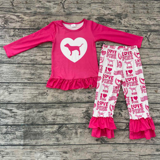 Hot Pink Dog Set