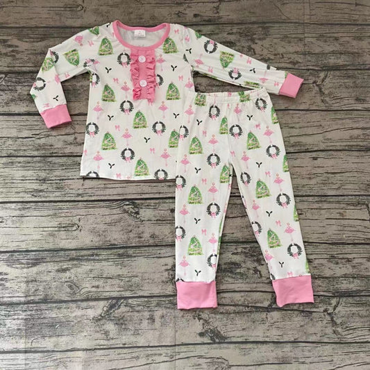 Girl pink cute  pajamas set