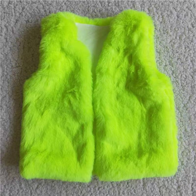 Green Plush Vest