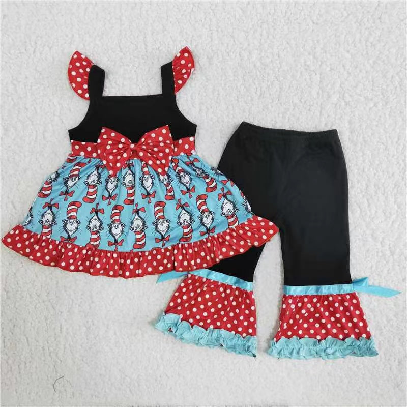 Cartoon Bow  Girl Set