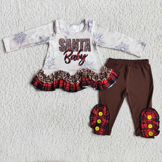 Santa Baby Ruffle  Set