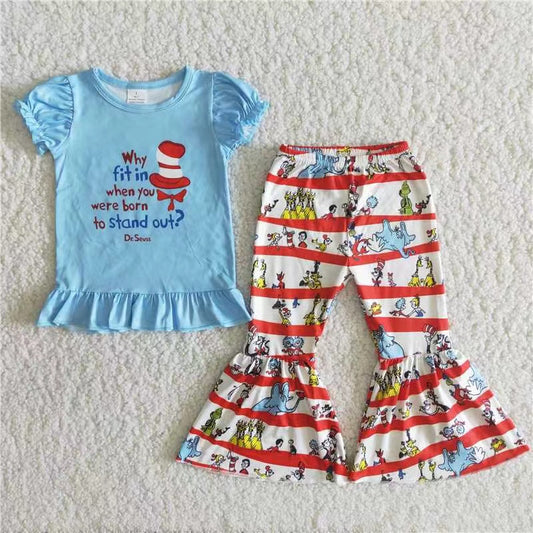 Dr Seuss Short Sleeve Set