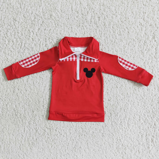 Cartoon RED boy Pullover