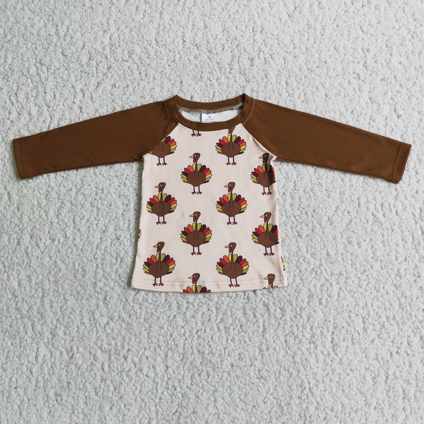 6 C6-34 baby boyThanksgiving Day Turkey t-shirts Tops-promotion 2023.10.16