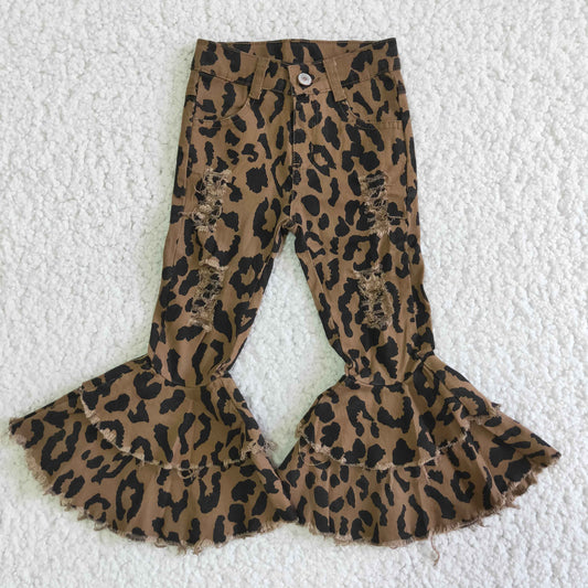 leopard Denim pants jeans