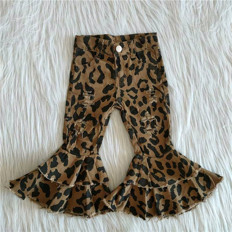 leopard Denim pants jeans