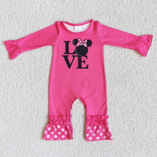 Valentine's Day Love girl romper