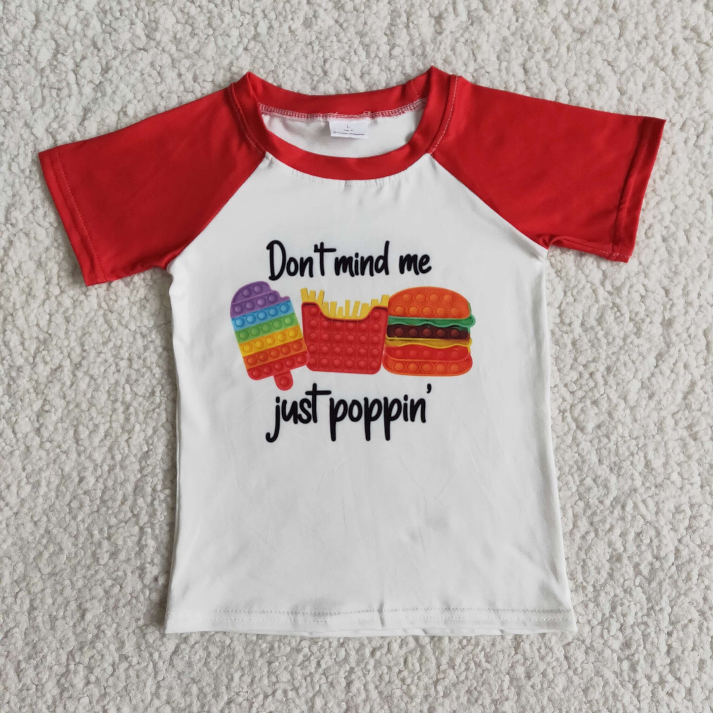 Summer Don't mind me Just Pop pin Boy T-shirt