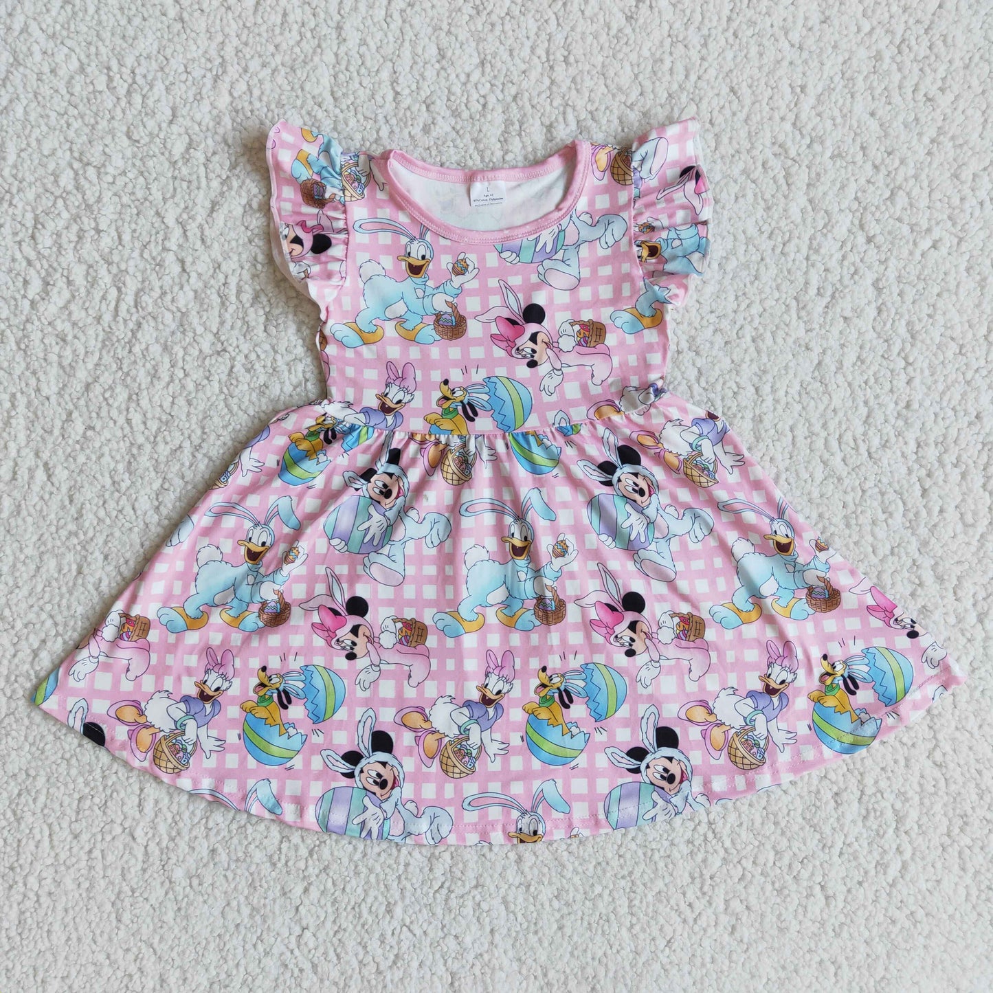 Easter Cartoon Pink Dresses