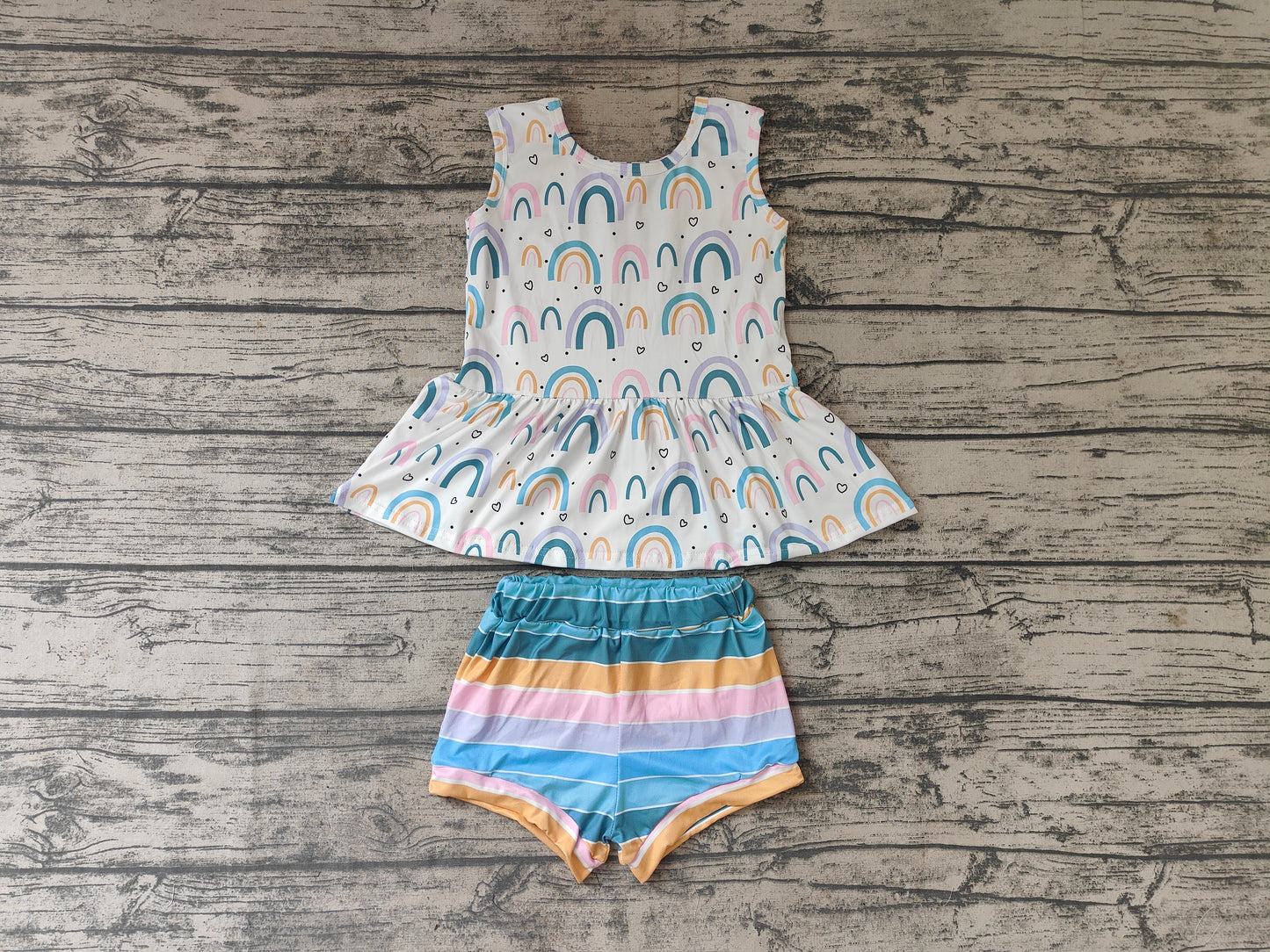 Rainbow dress  Bummie Set