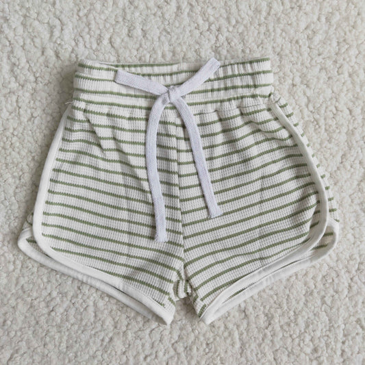 green stripe 100% Cotton shorts