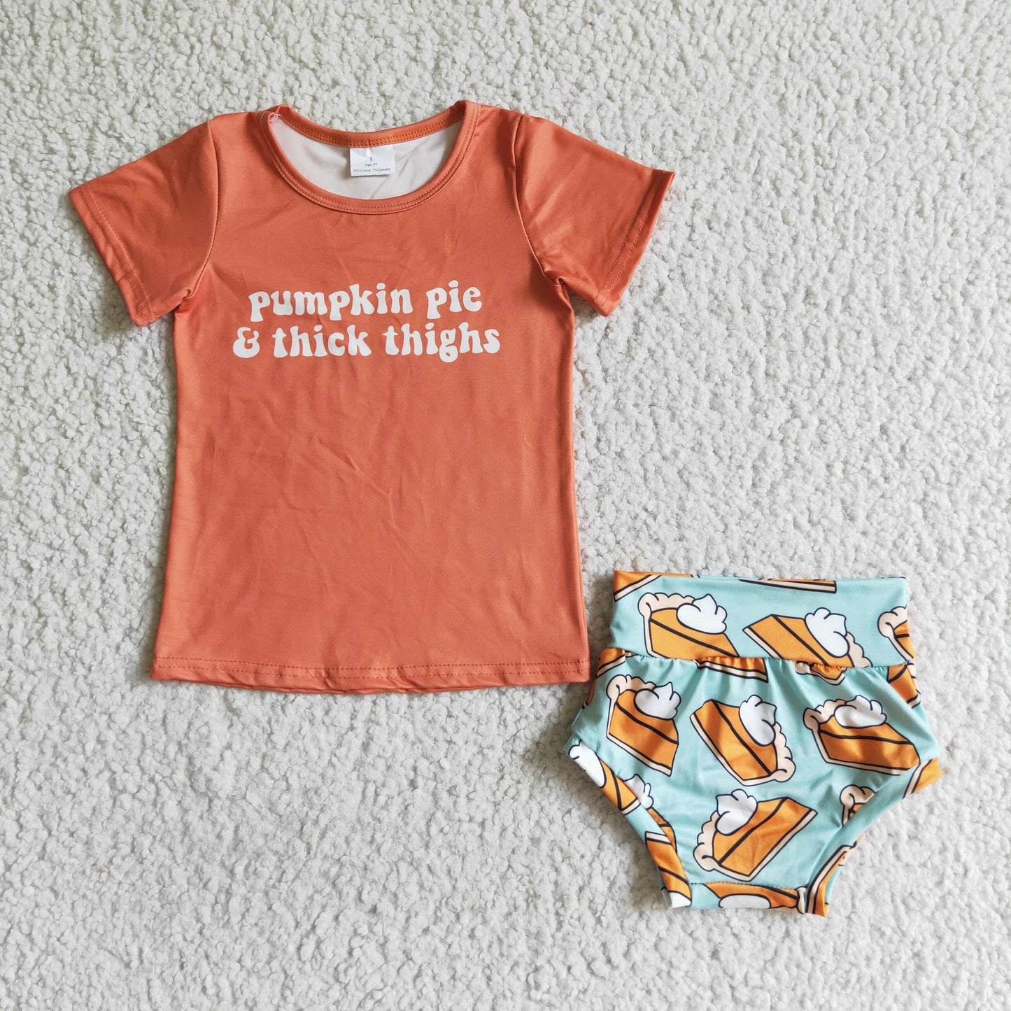 Pumpkin pie T-shirt Bummie Set C1-7