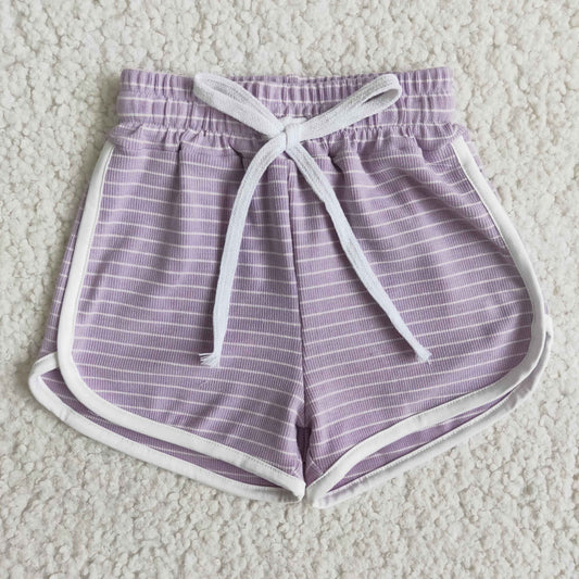 purple stripe 100% Cotton shorts