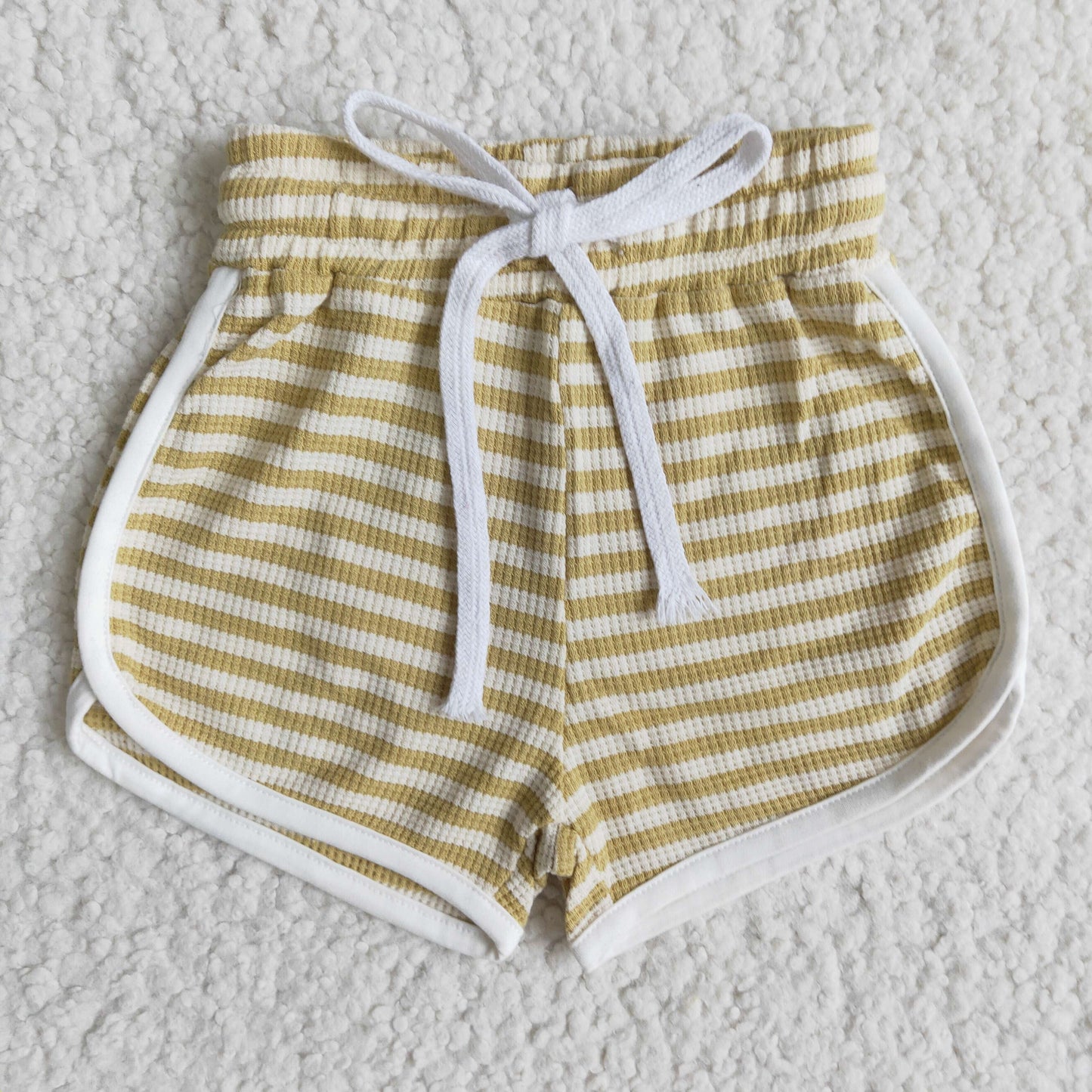 Yellow stripe 100% Cotton shorts