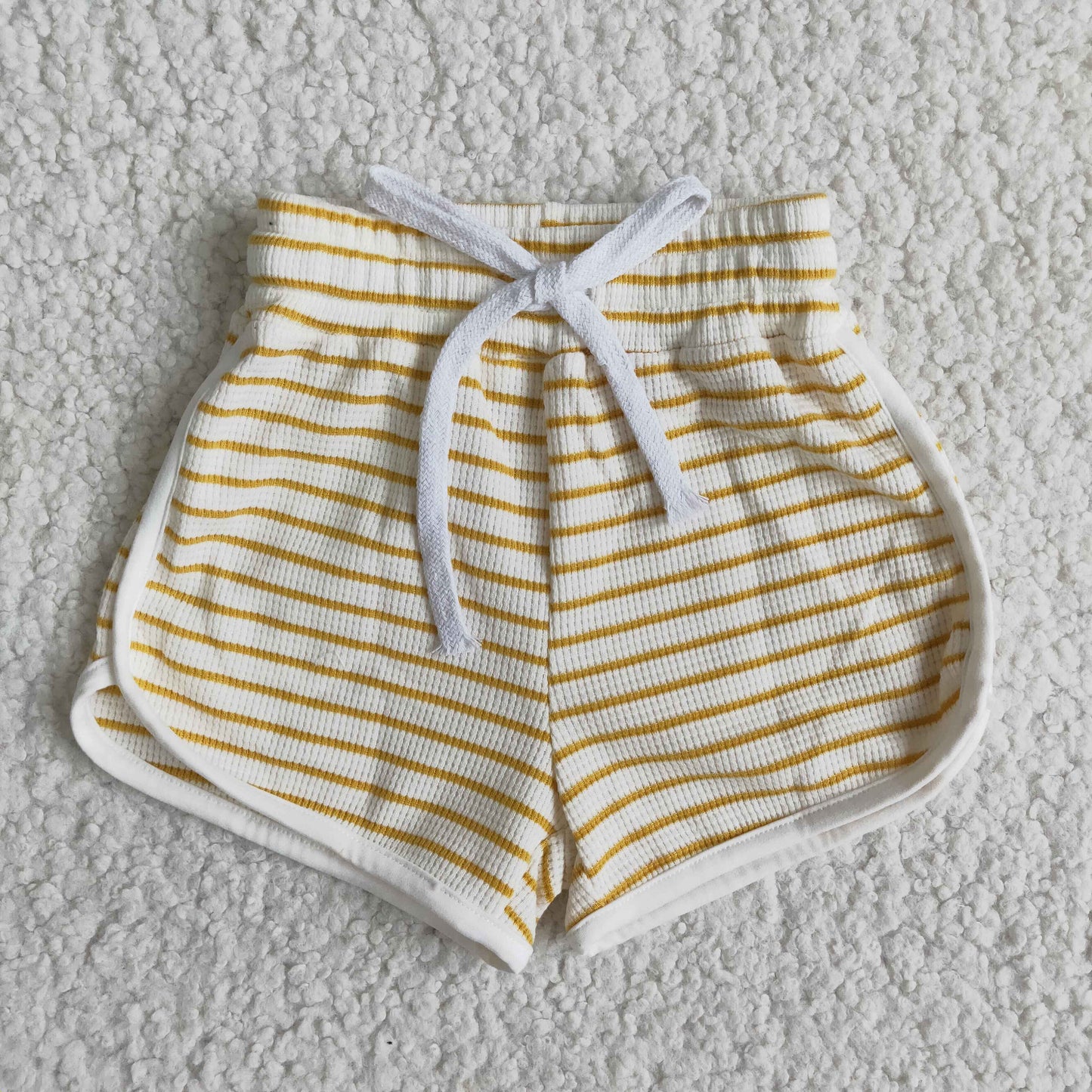 Yellow stripe 100% Cotton shorts