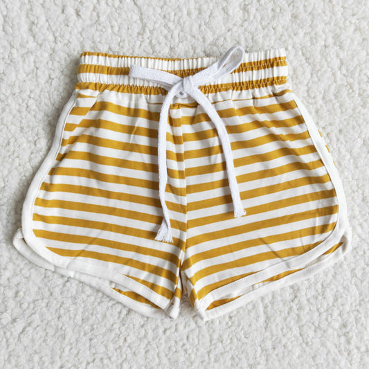 yellow 100% Cotton shorts