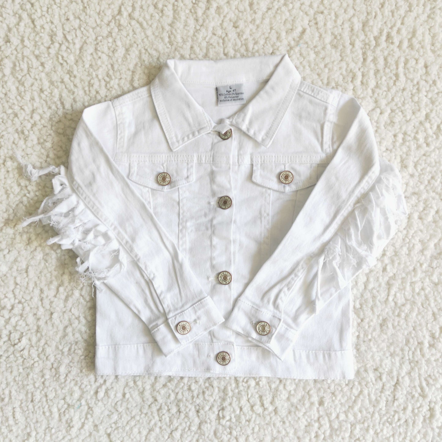 White Denim Coat